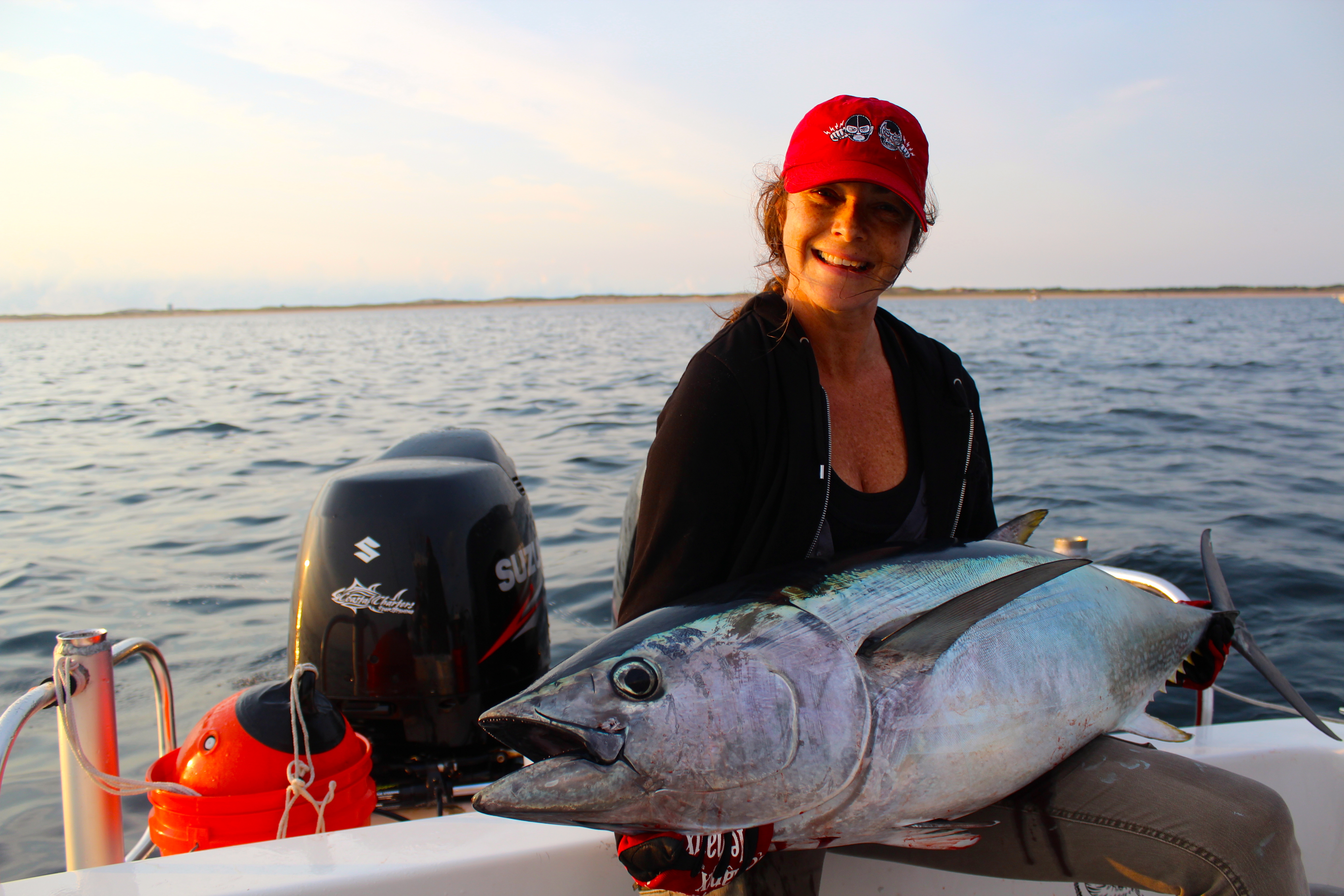 Angler Samantha Citrin scored this nice bluefin tuna aboard Coastal Charters Sportfishing.
